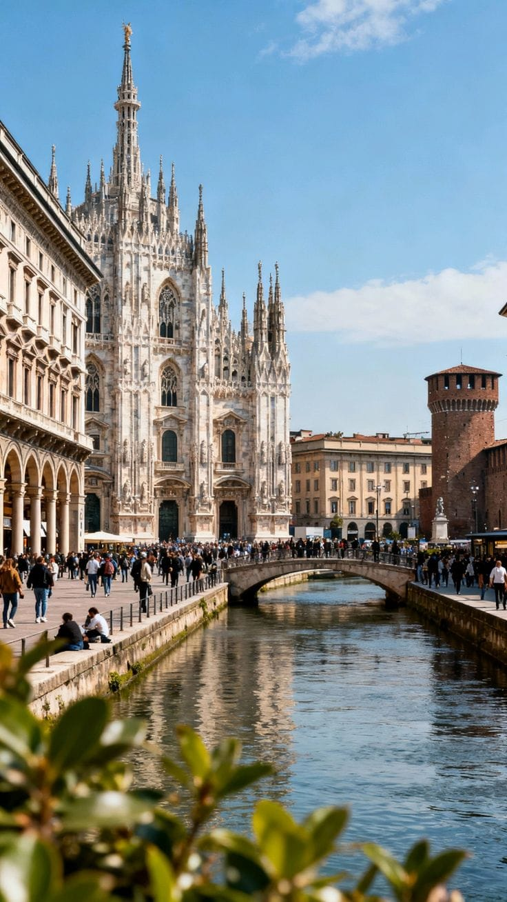 Image of Milano editorial cityscape