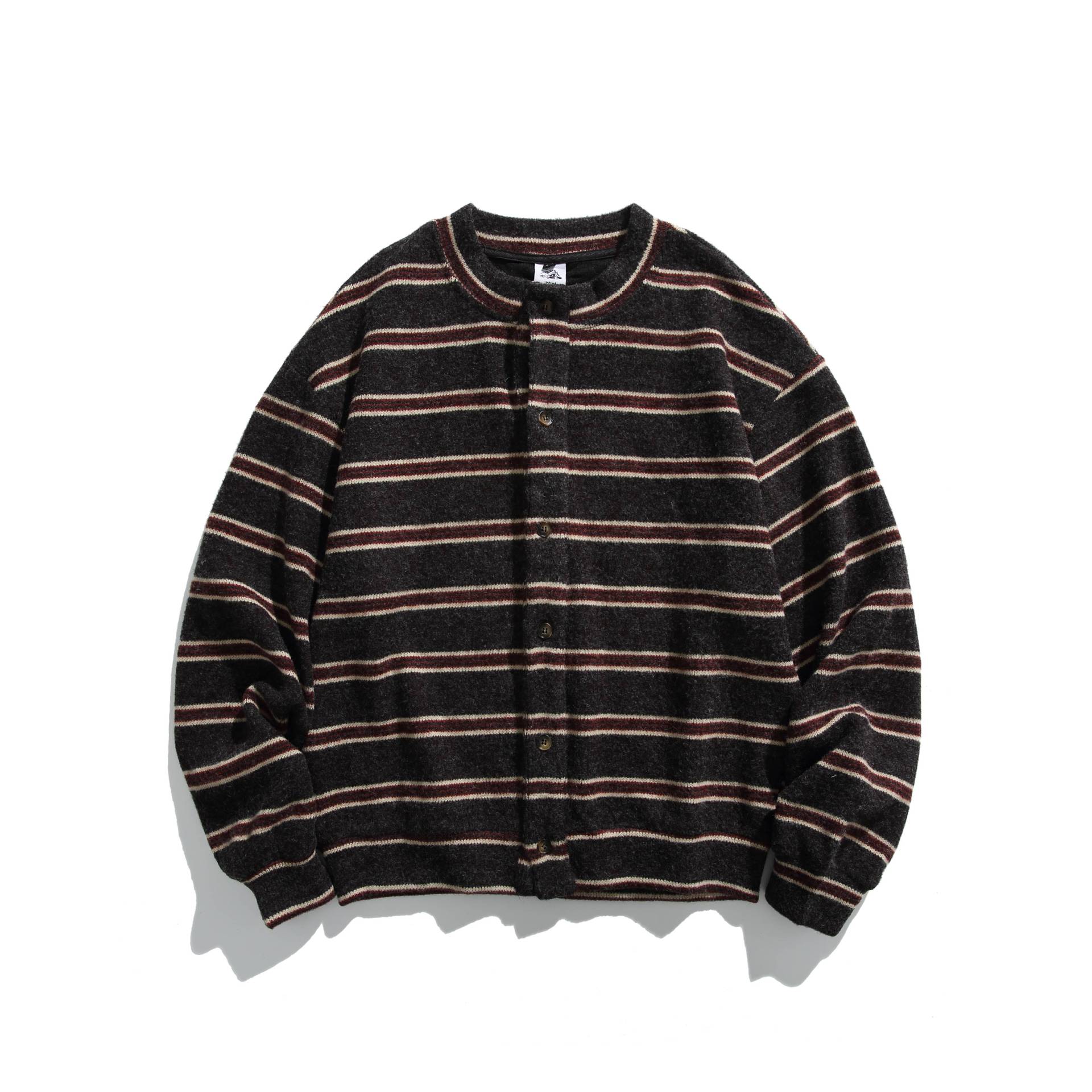 Image of Men's oversized striped colorblock sweatshirt