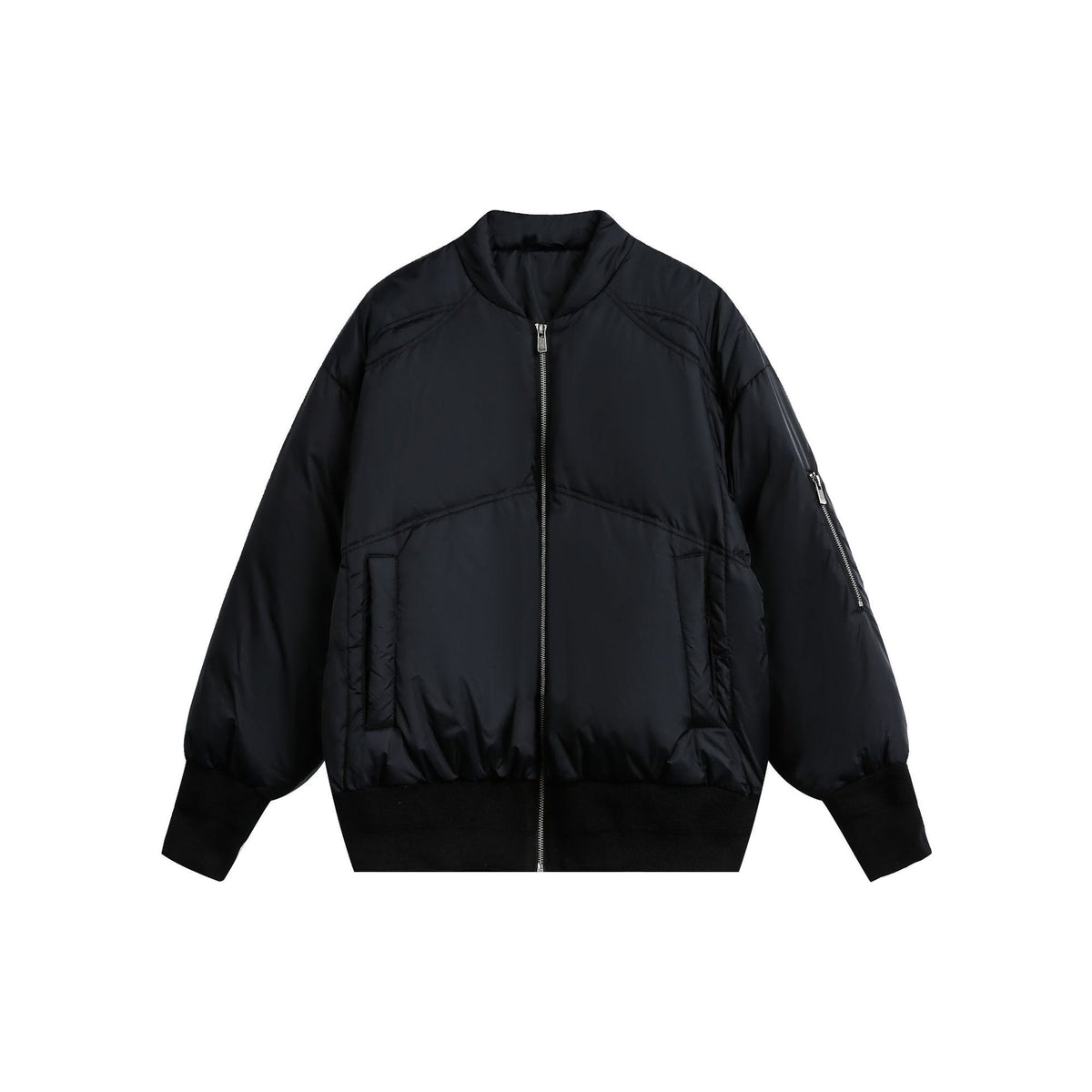 Chaqueta acolchada corta de nailon para hombre