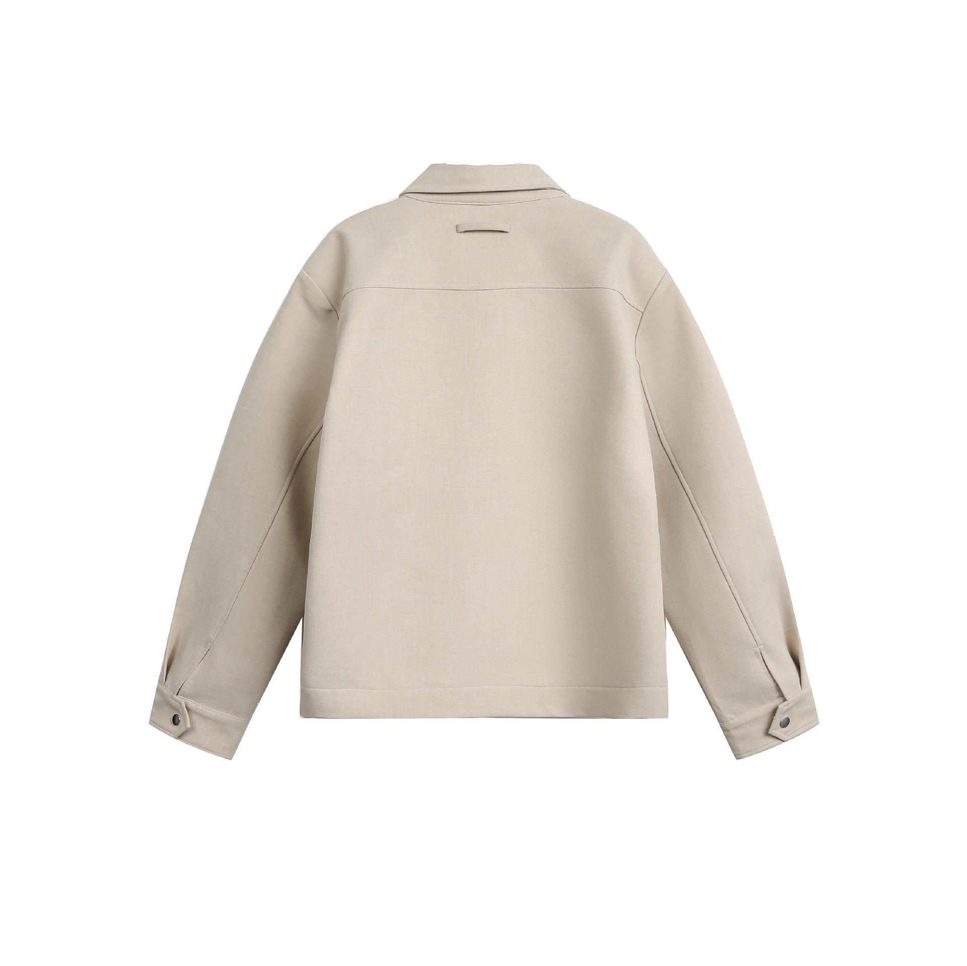 Image of Men's relaxed fit asymmetrical zip-up jacket