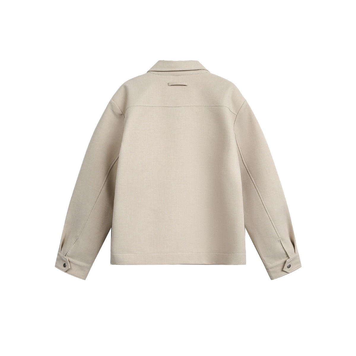 Men's relaxed fit asymmetrical zip-up jacket