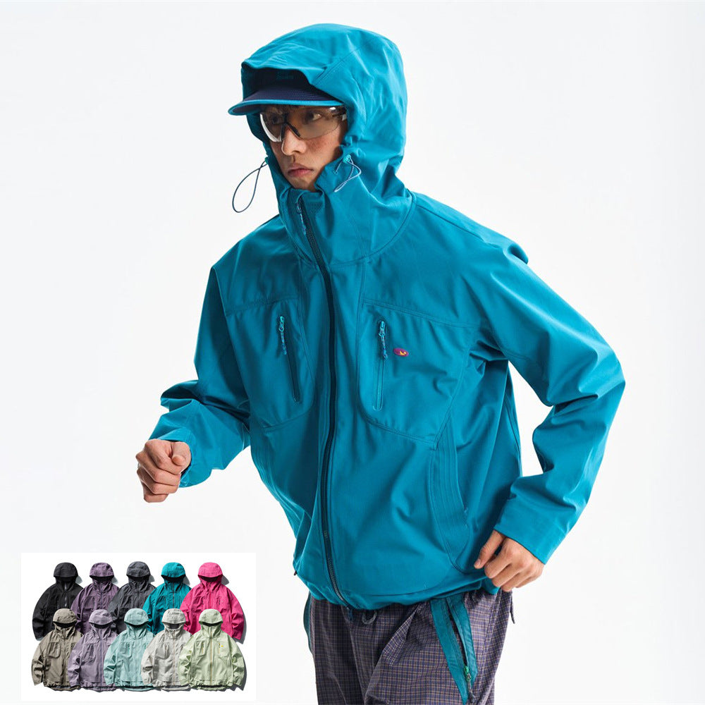 Chaqueta casual de corte relajado con doble cremallera