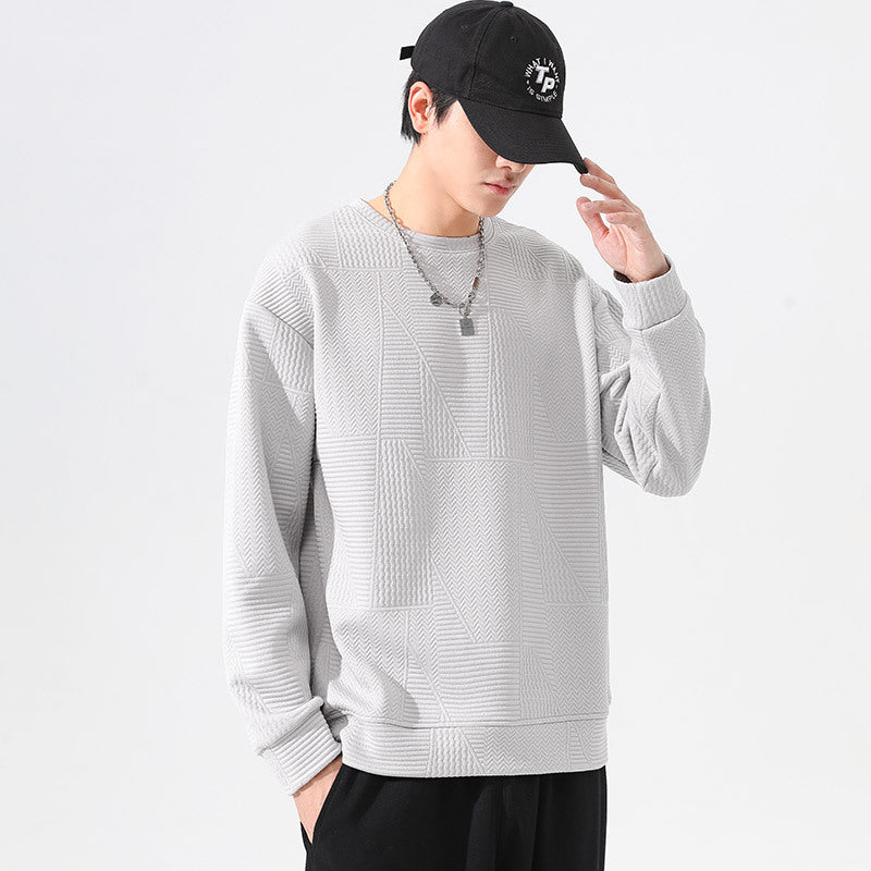 Image of Zeratta Men's oversized polyester crewneck sweatshirt