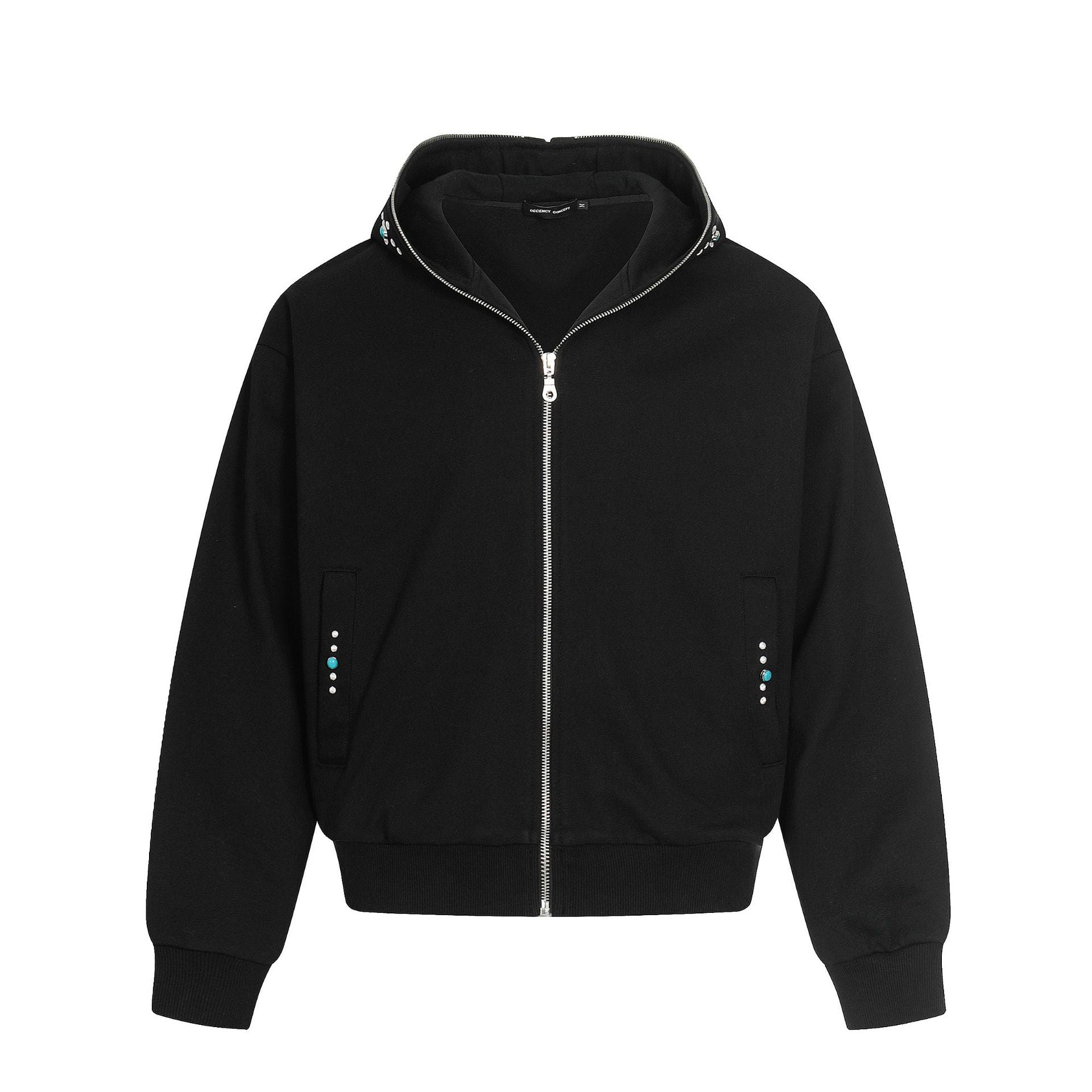 Image of Men's oversized cotton full zip hoodie