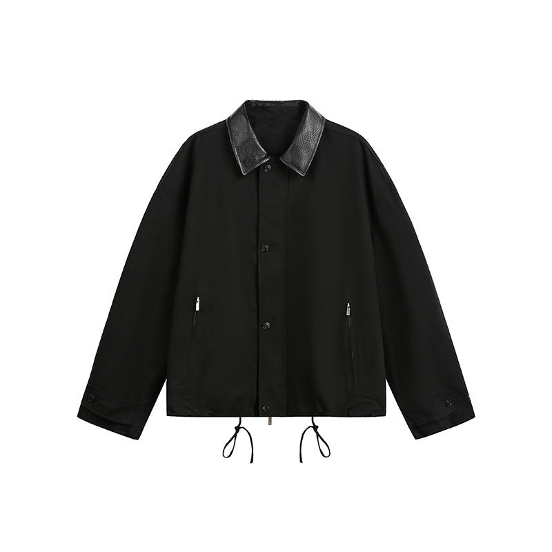 Image of Chaqueta Harrington de algodón con cremallera para hombre