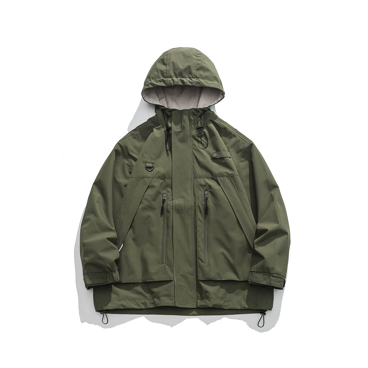 Image of Zeratta Hooded outdoor polyester zip-up jacket