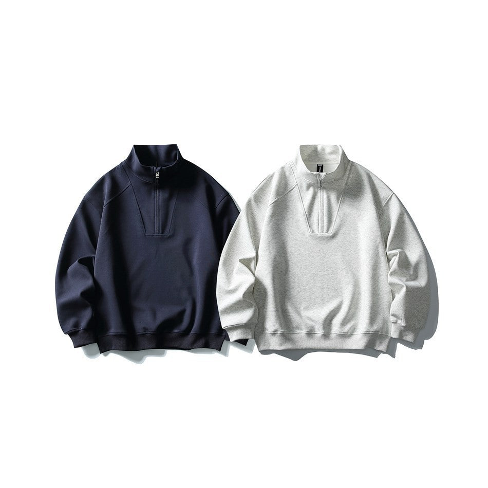 Image of Men's relaxed fit hooded zip-up sweatshirt
