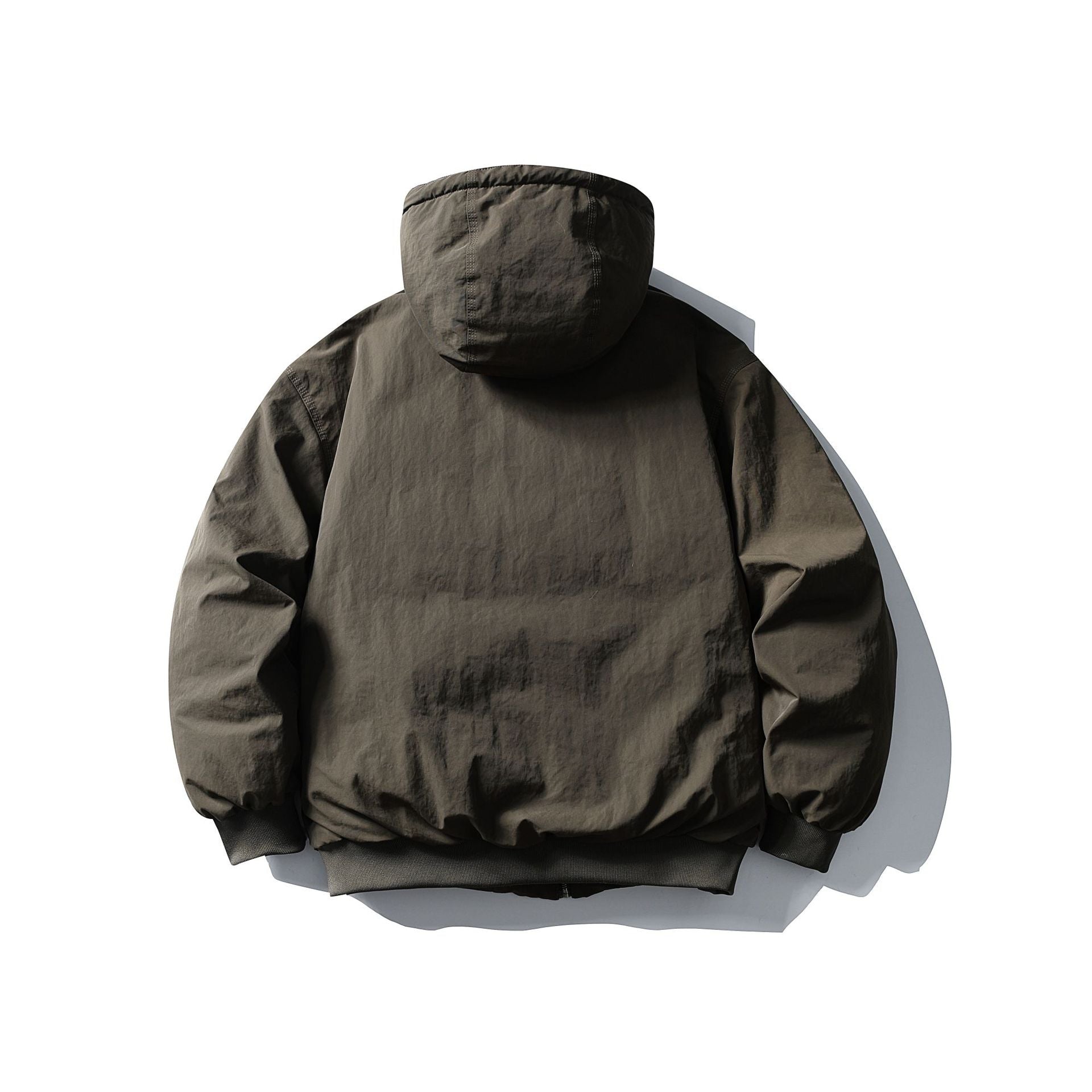Image of Men's hooded workwear puffer jacket