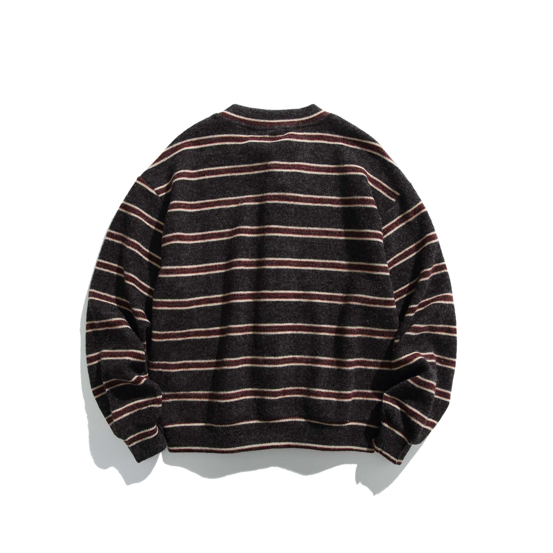 Image of Men's oversized striped colorblock sweatshirt