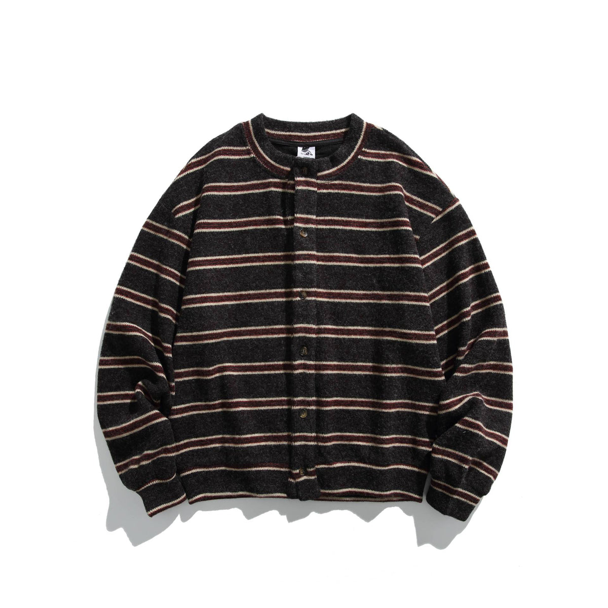 Men's oversized striped colorblock sweatshirt