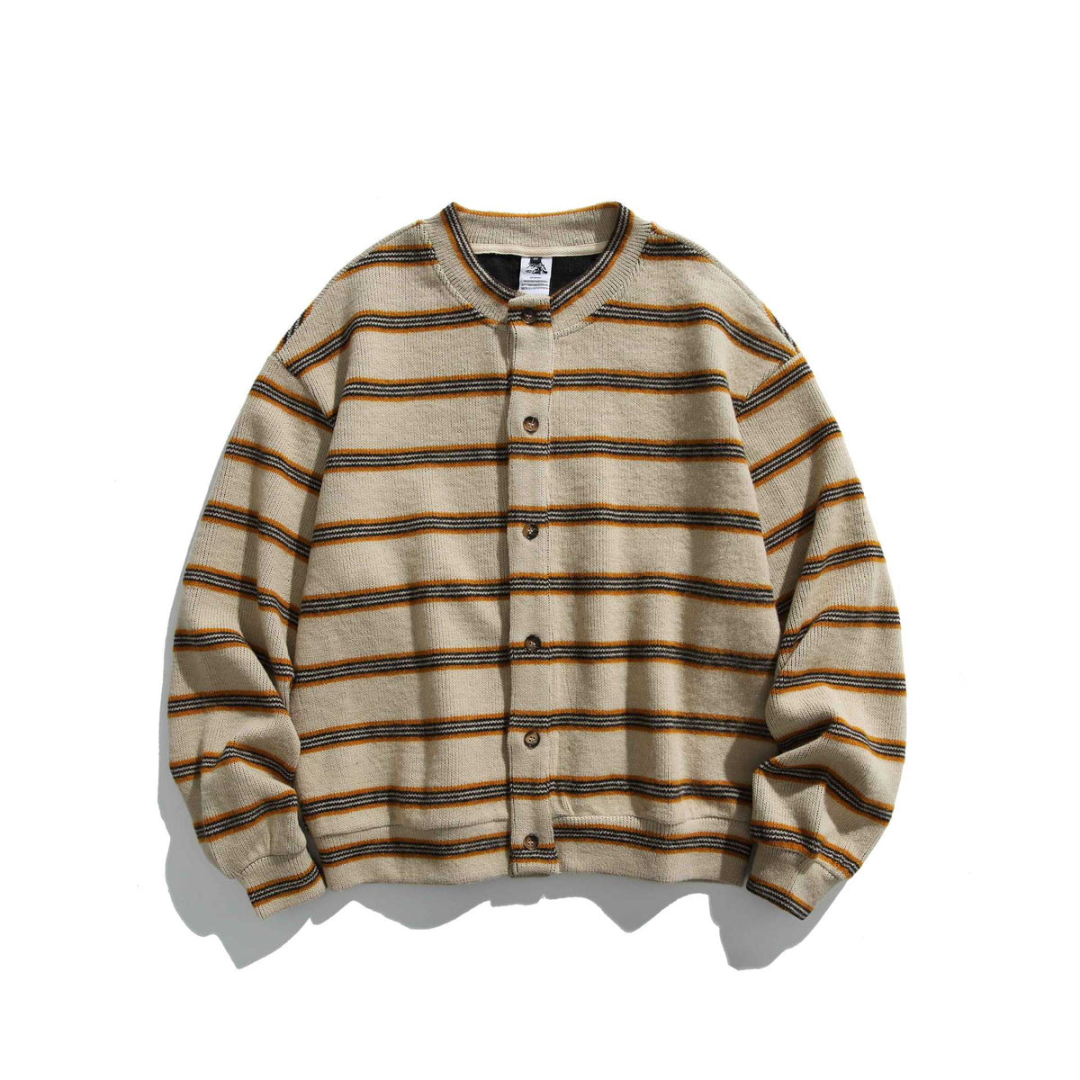 Men's oversized striped colorblock sweatshirt
