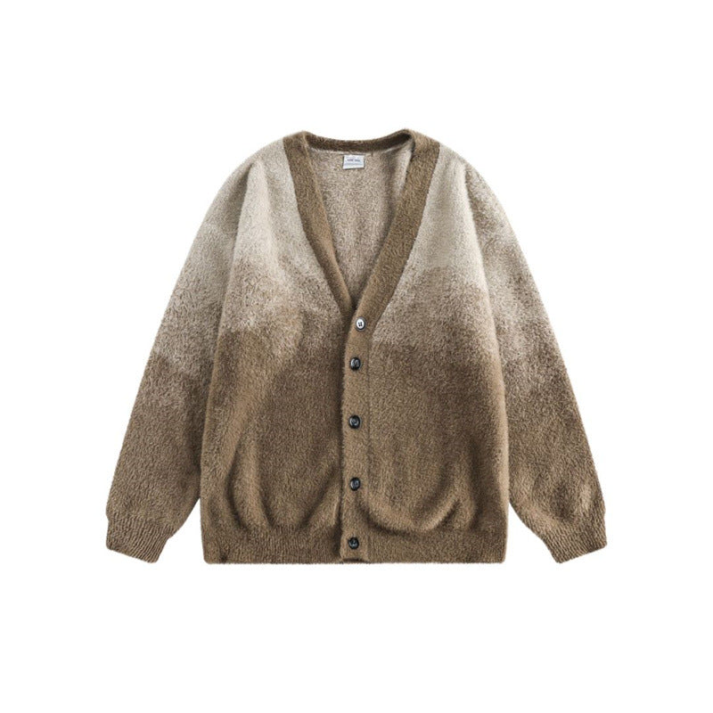 Zeratta Loose fit round neck knit cardigan