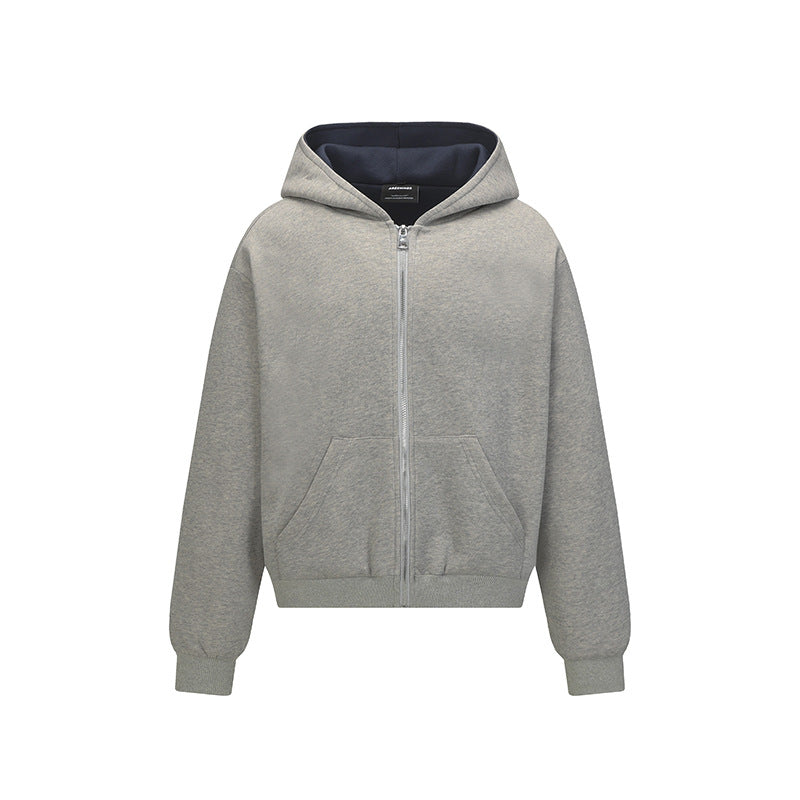 Women's loose fit colorblock zip-up hoodie