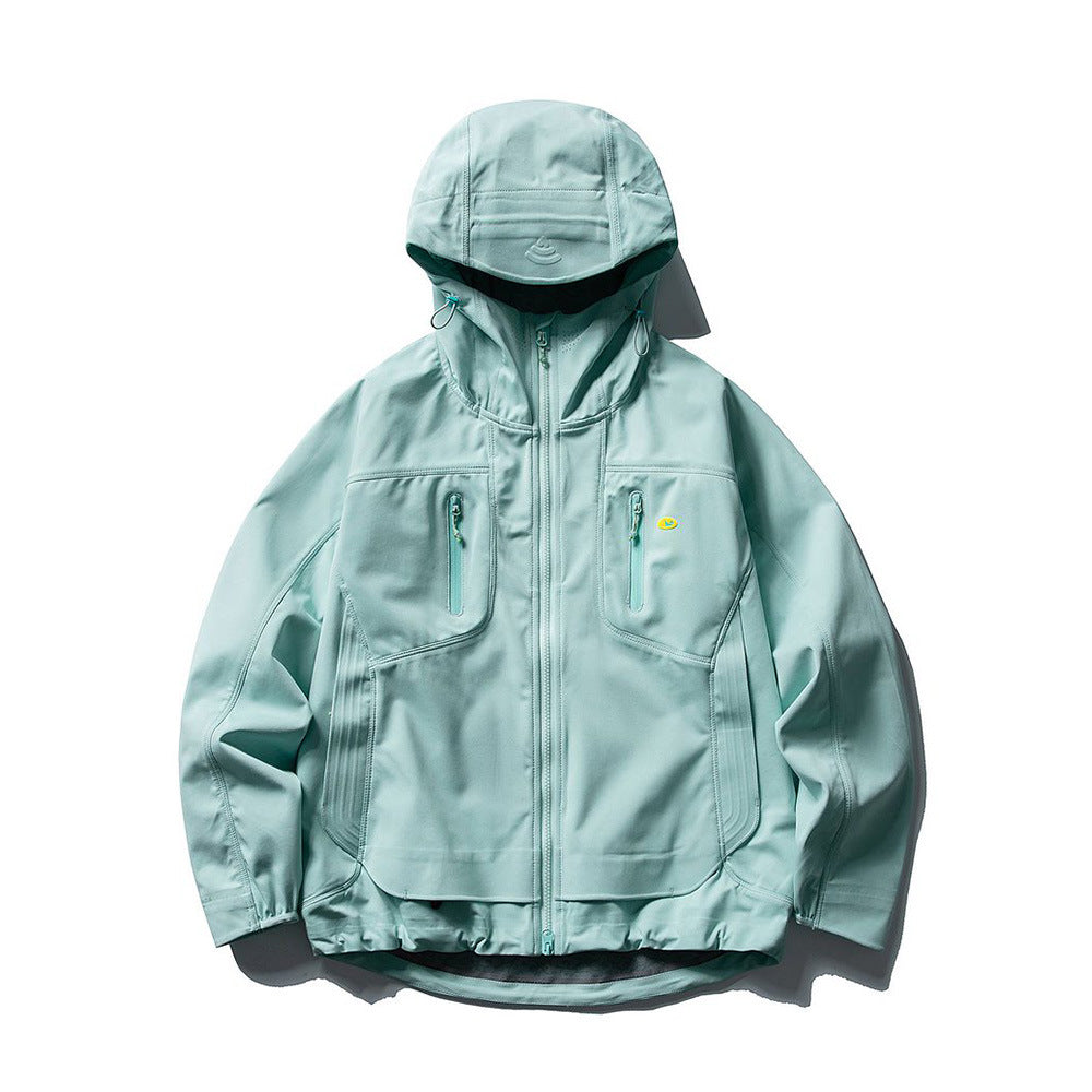 Image of Double-zip relaxed fit casual jacket