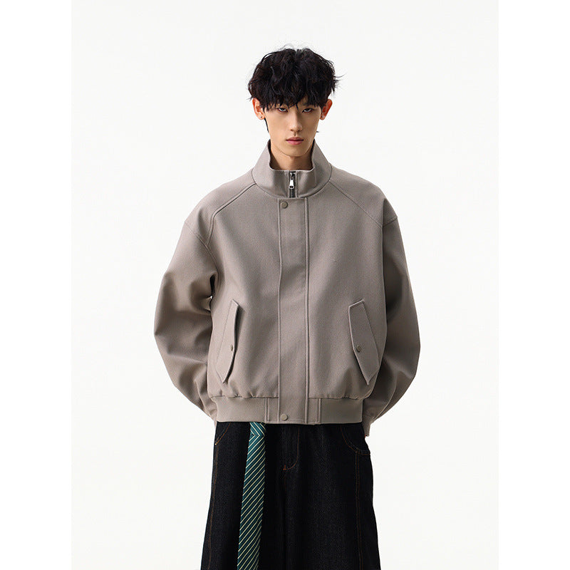 Men's zip-up Harrington jacket
