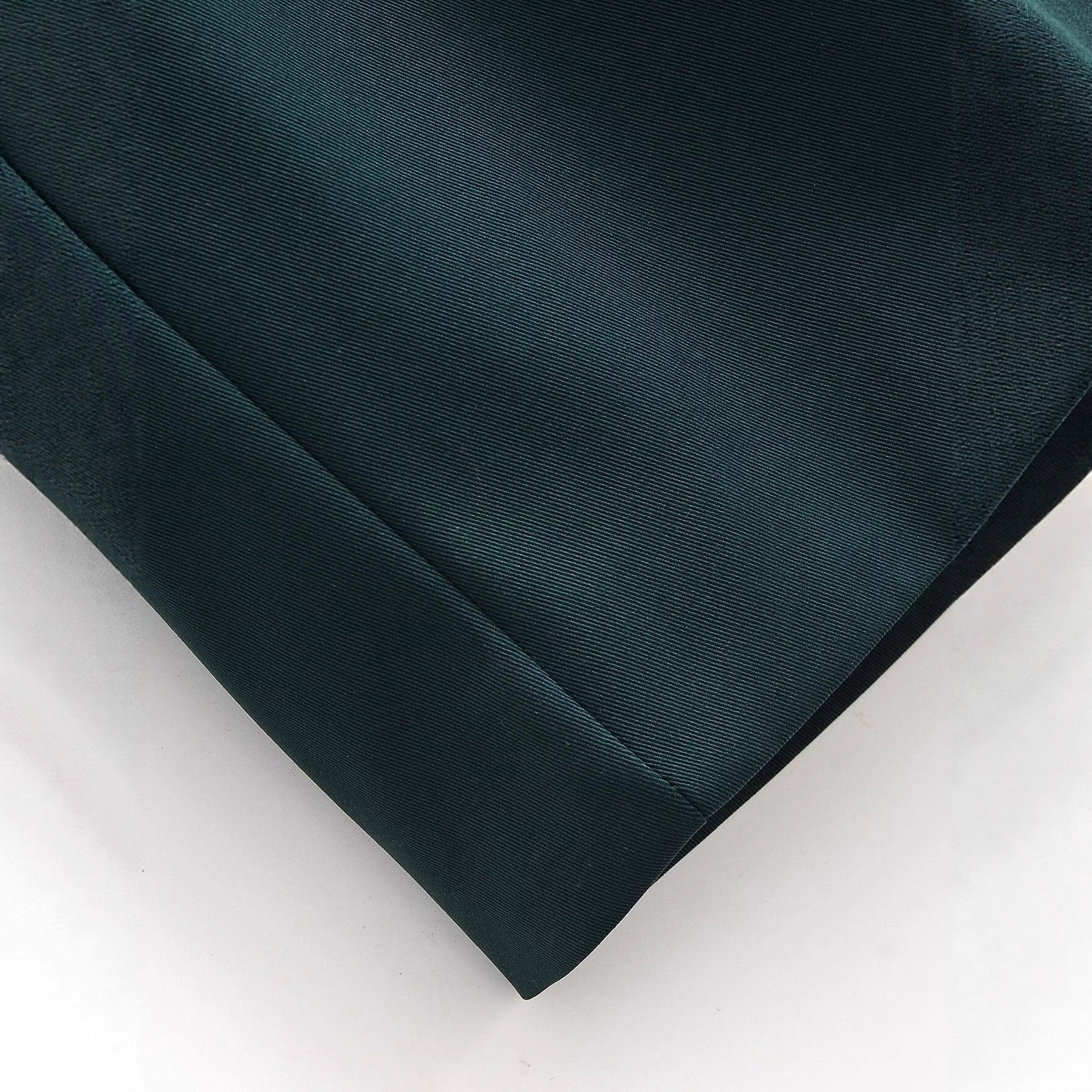Image of Gabardina tejida de un solo botón verde para mujer