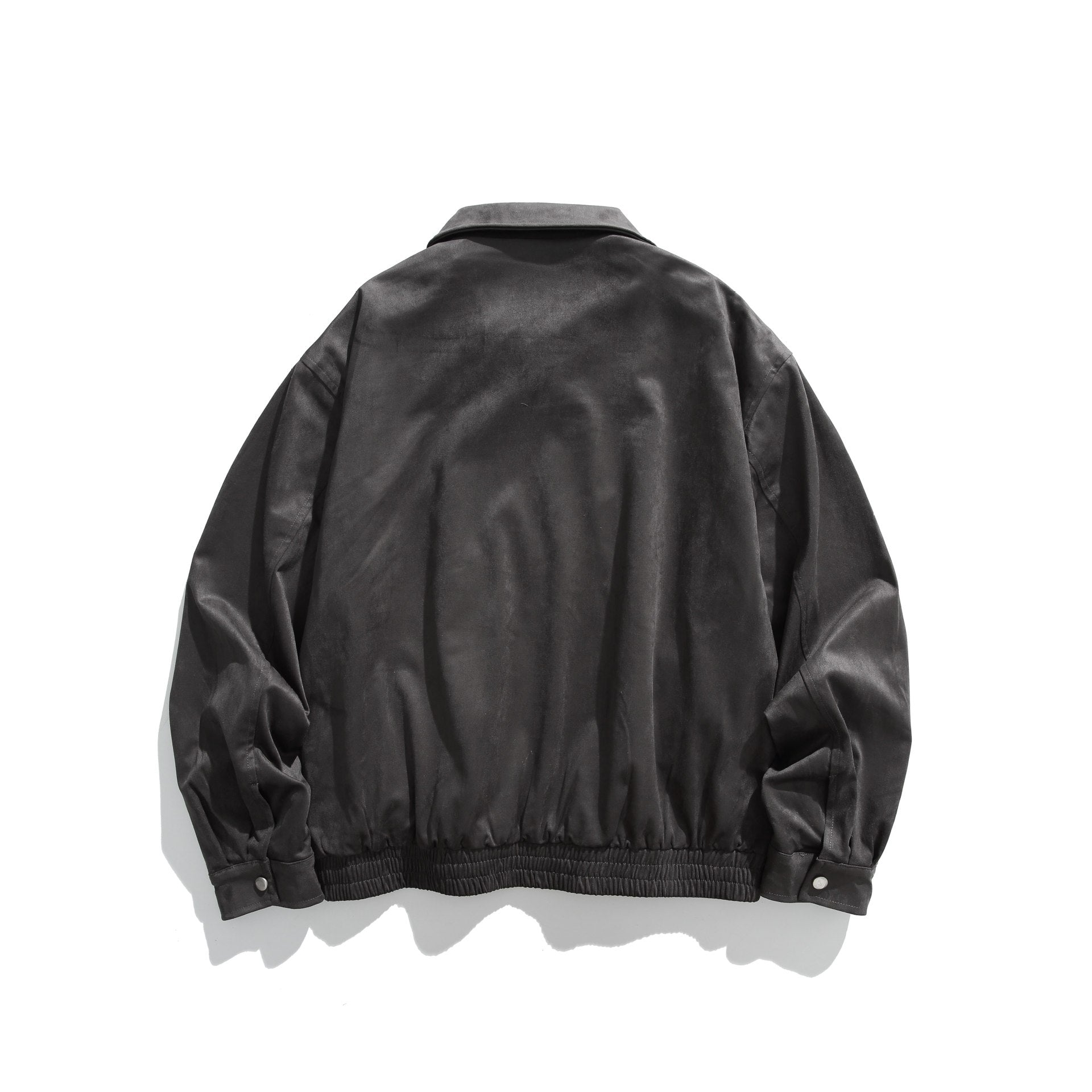 Image of Chaqueta de corte holgado con cuello vuelto para hombre