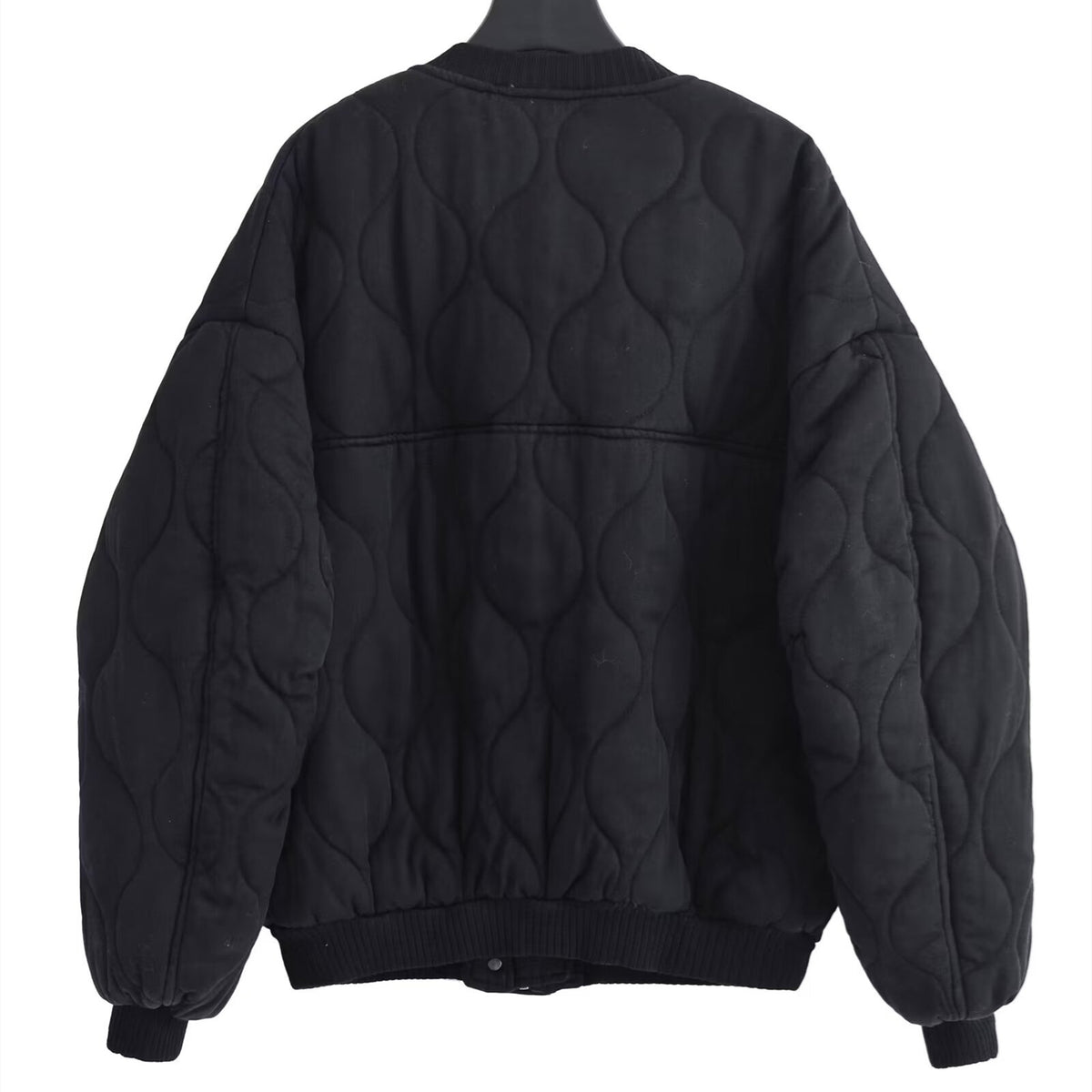 Women's stand collar snap-front padded jacket