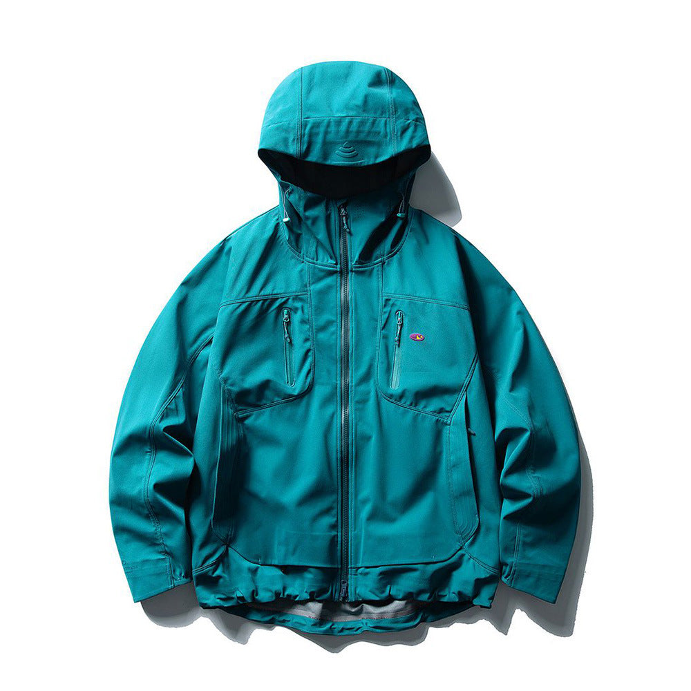 Image of Double-zip relaxed fit casual jacket