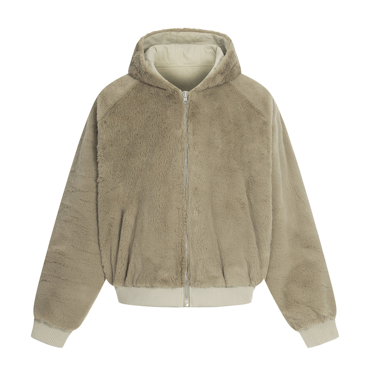 Men's Relaxed Hooded Zip Jacket — main product photograph
