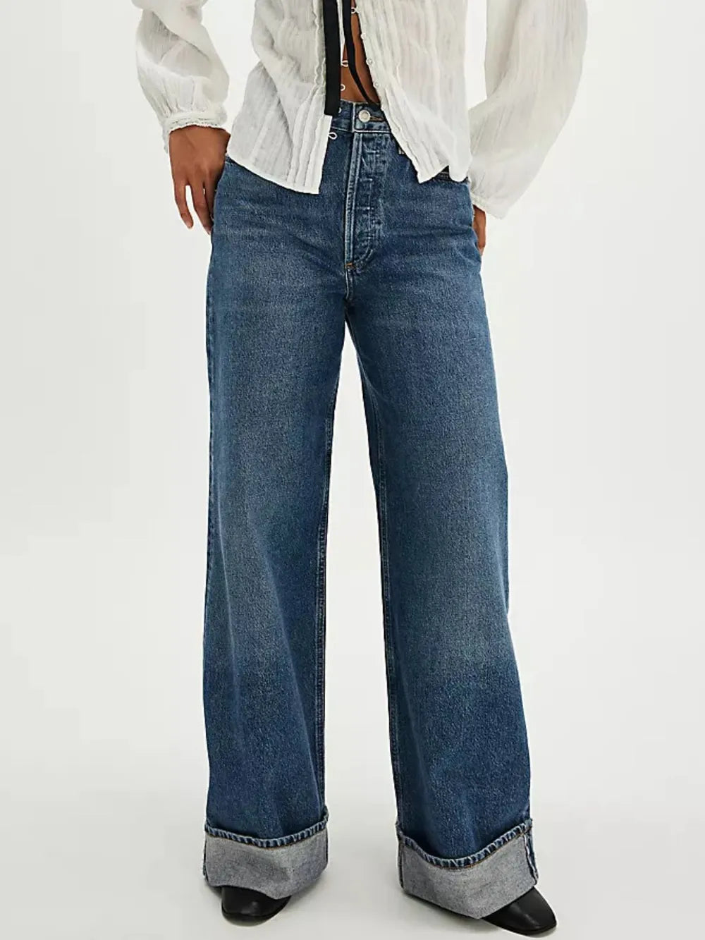 Cuffed Pocket Jeans