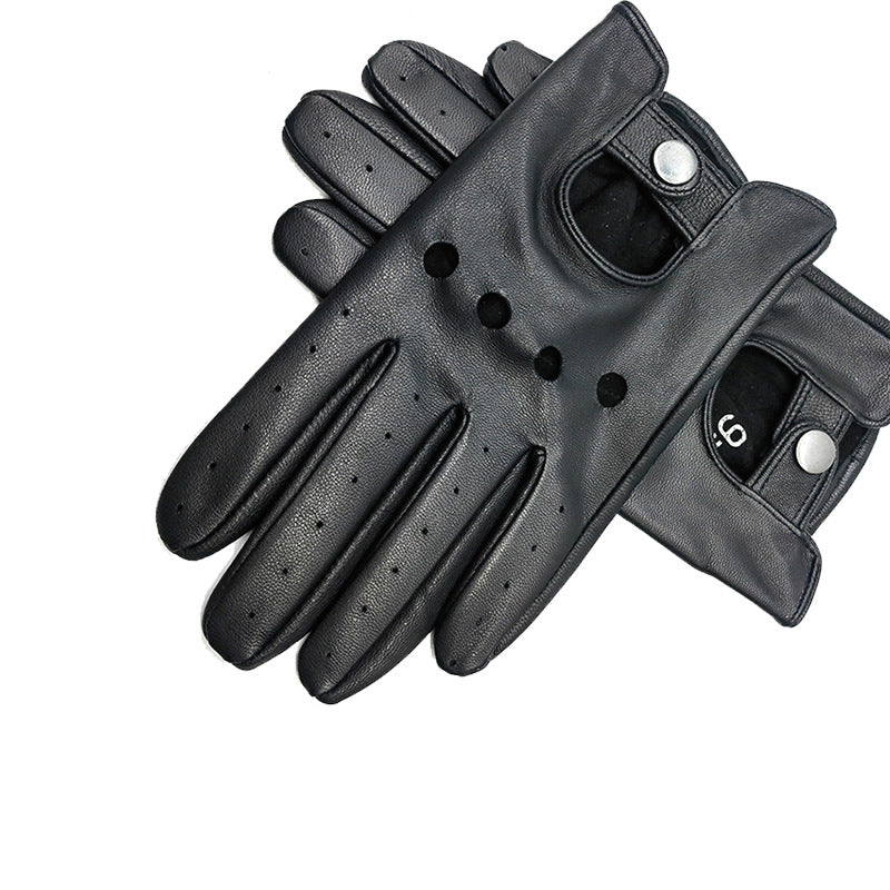 Men's goatskin leather driving gloves