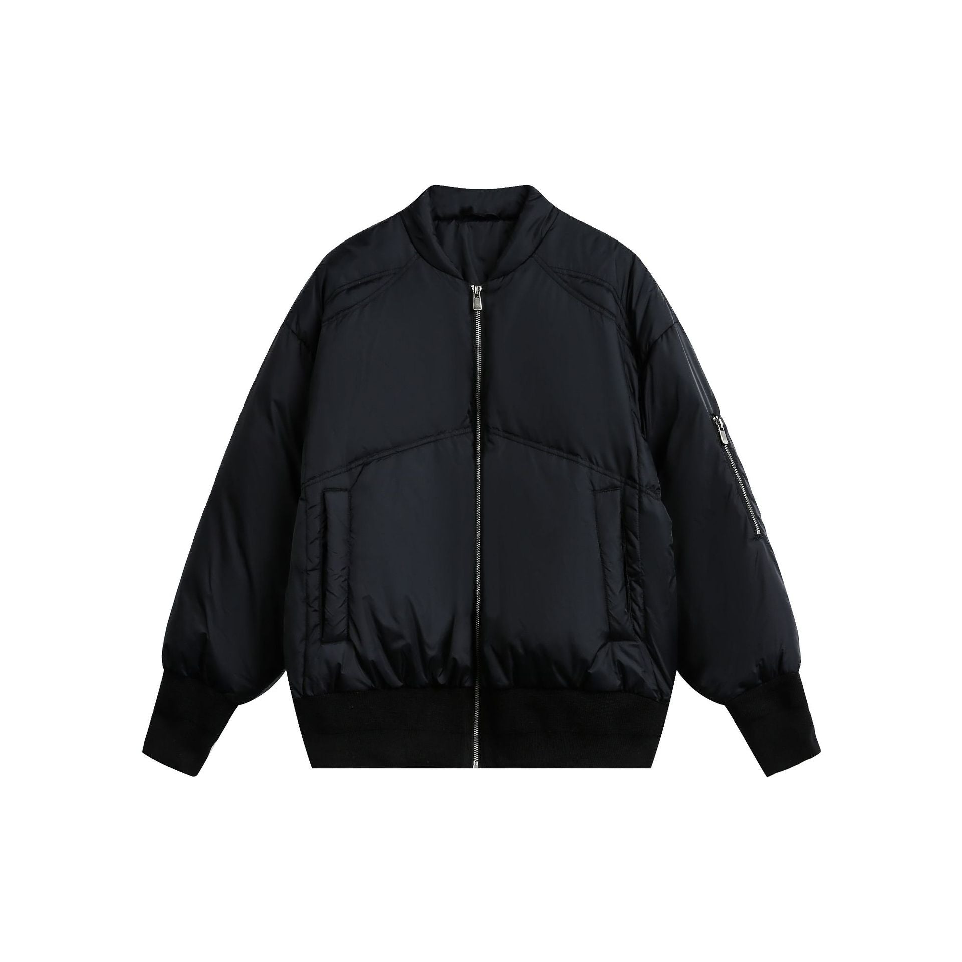 Image of Zeratta Men's cropped nylon puffer jacket