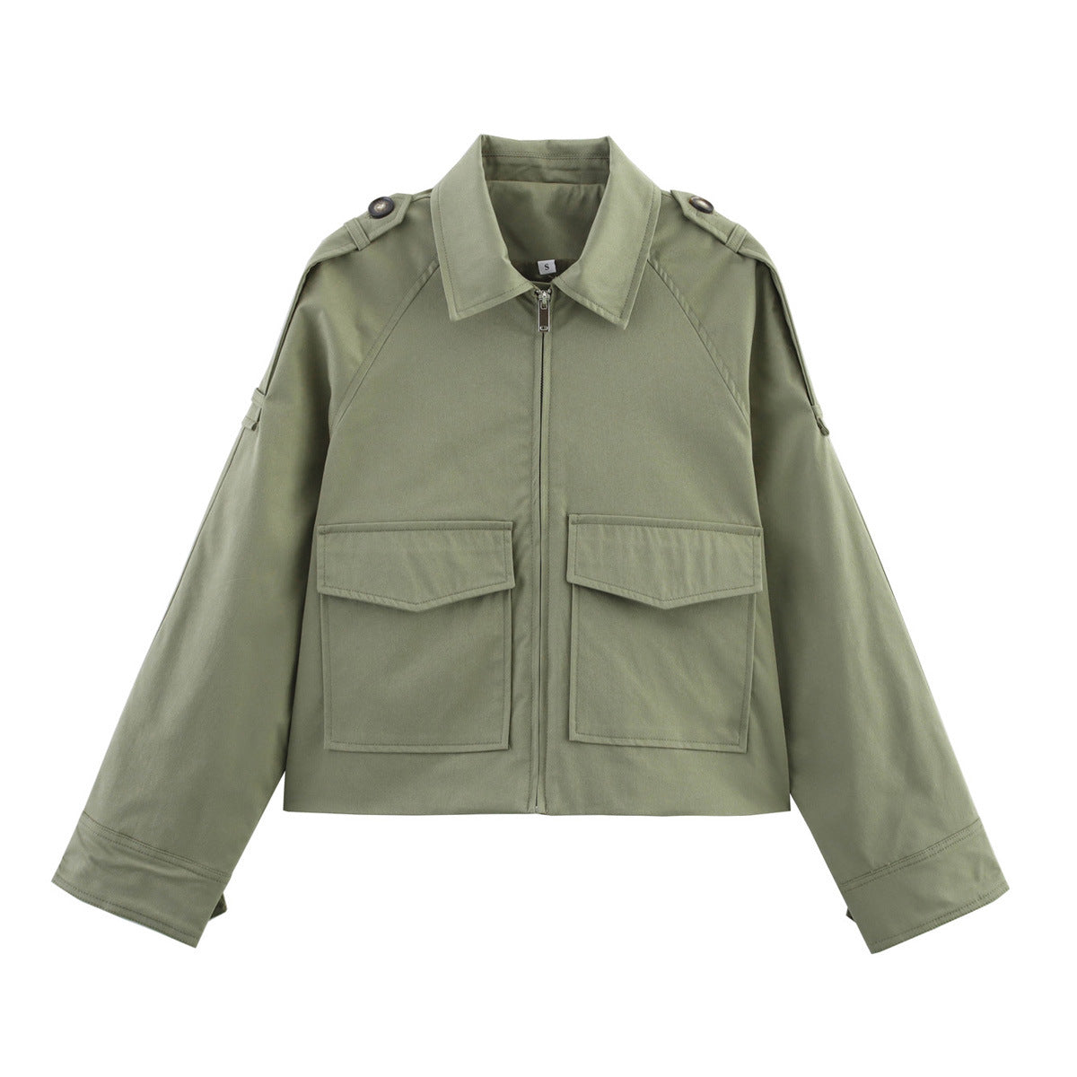 Image of Zeratta Women's short zip-up trench coat