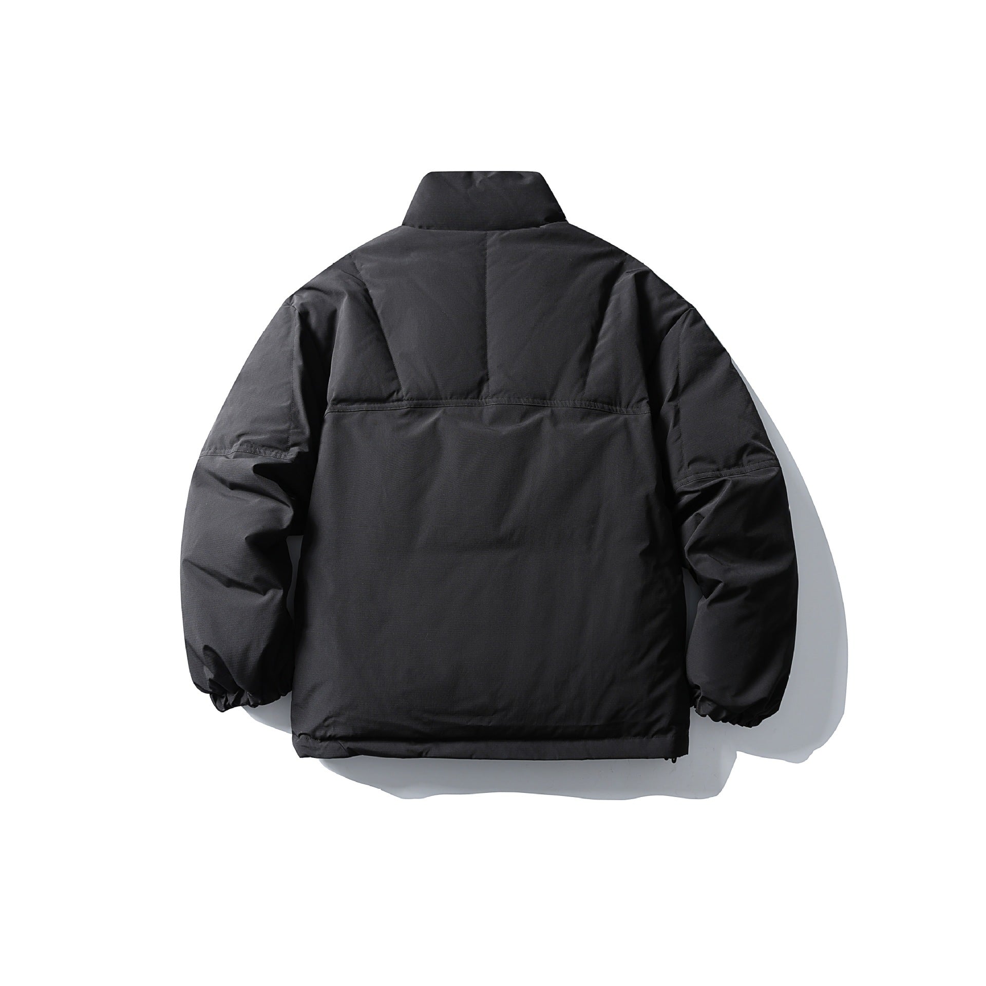 Image of Chaqueta acolchada reversible con cuello alzado para hombre