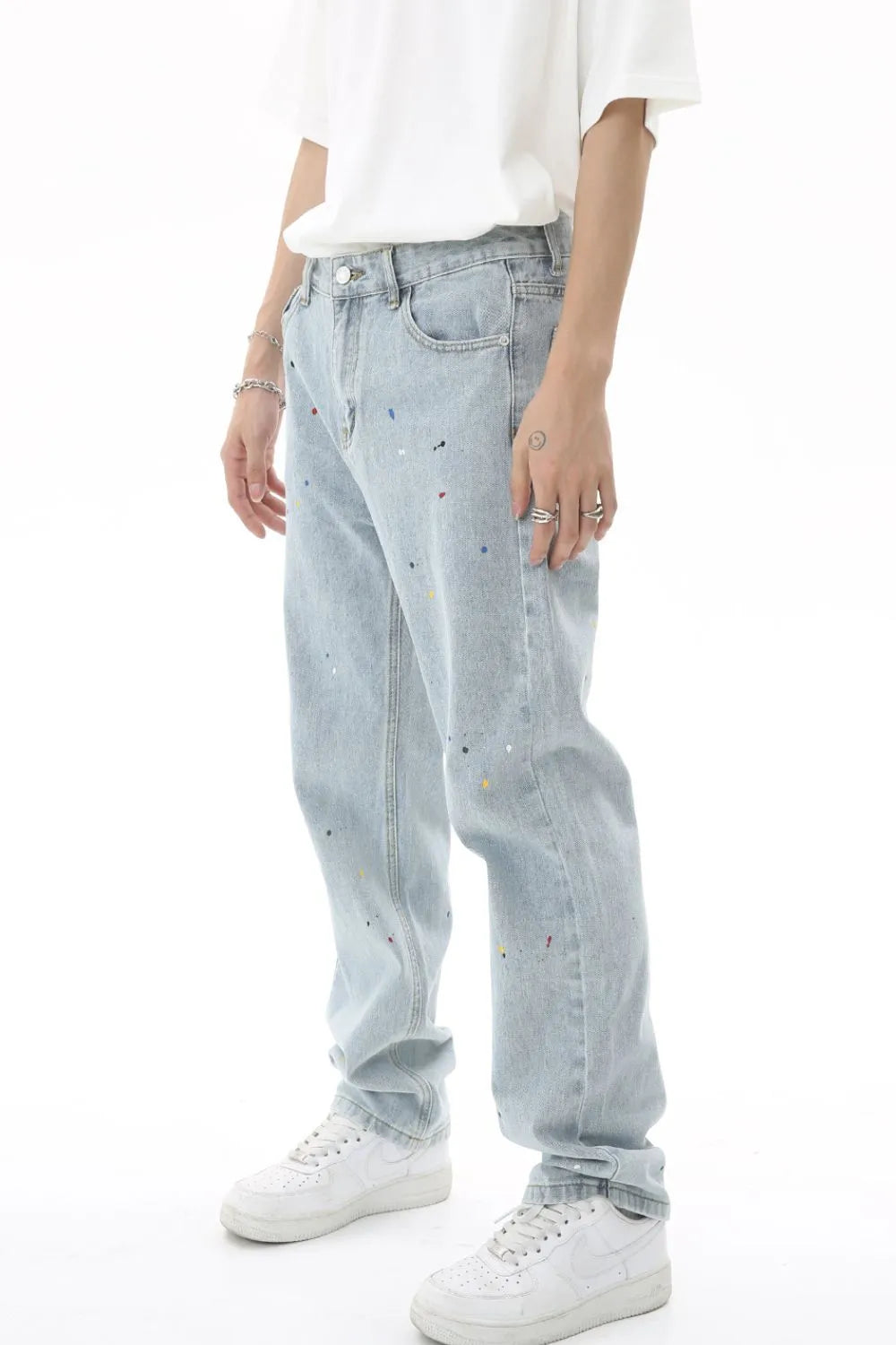 Light Blue Baggy Pocket Jeans