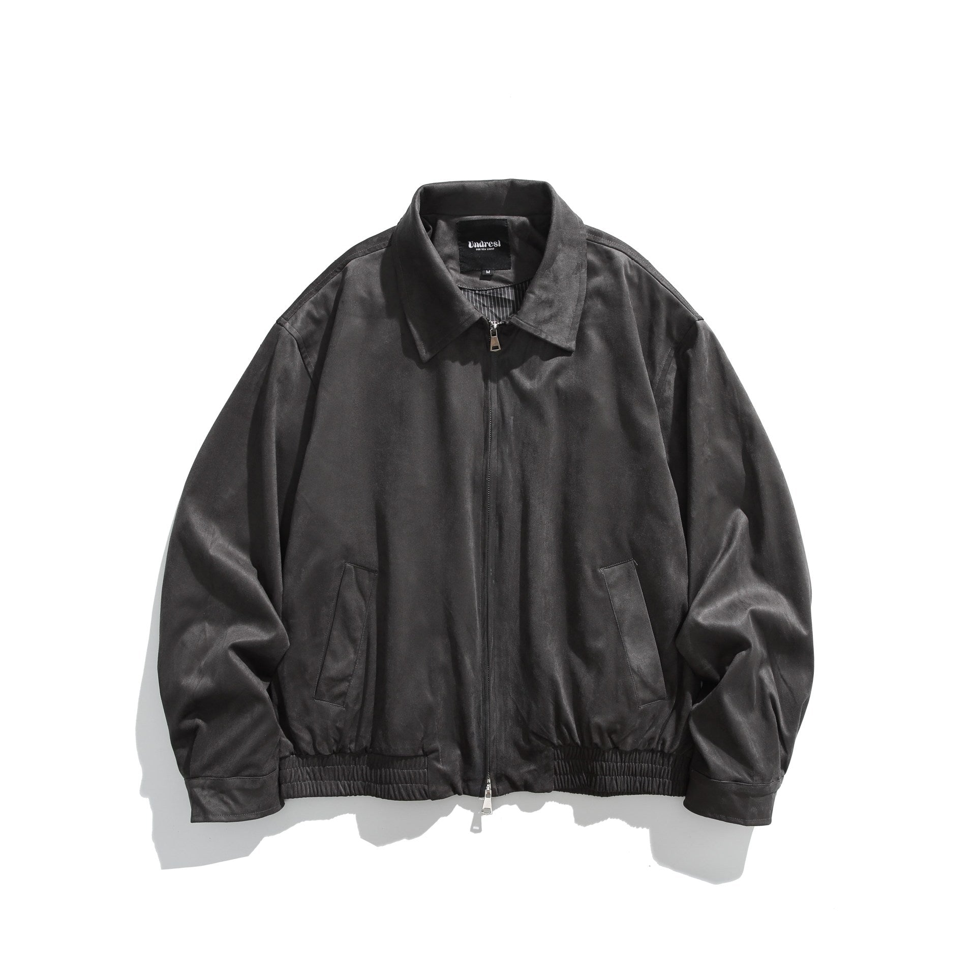 Image of Zeratta Men's loose fit turn-down collar jacket