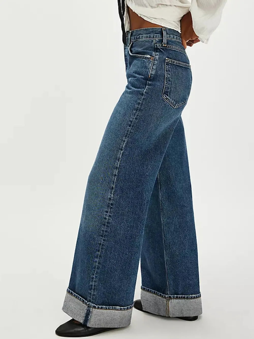 Image of Cuffed Pocket Jeans