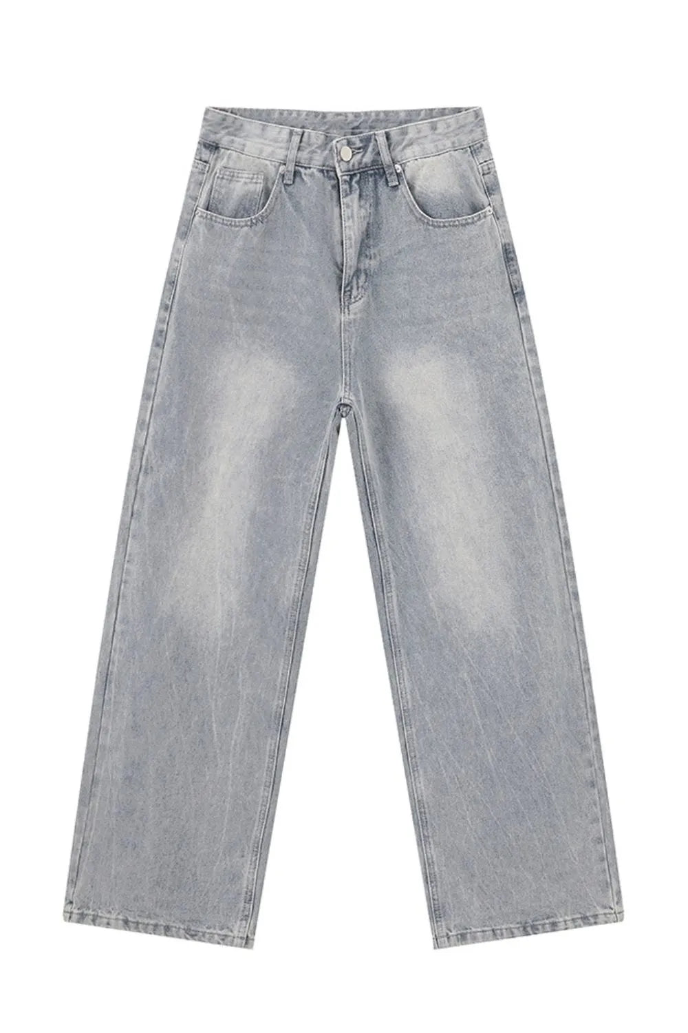 Light Cotton Wide-Leg Pocket Jeans