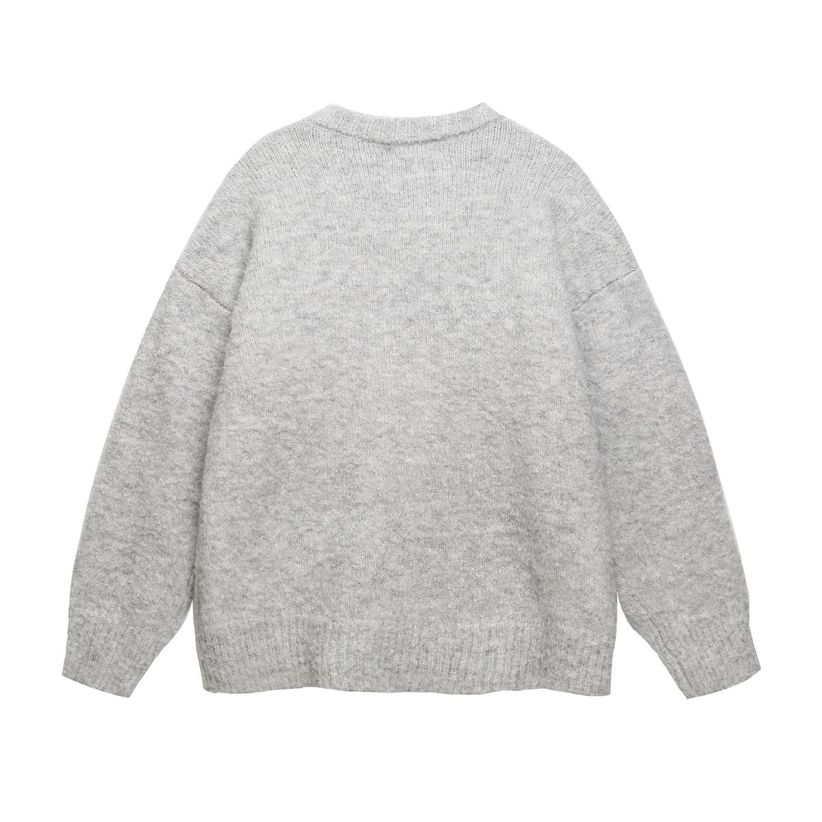 Gray dachshund graphic Christmas sweater