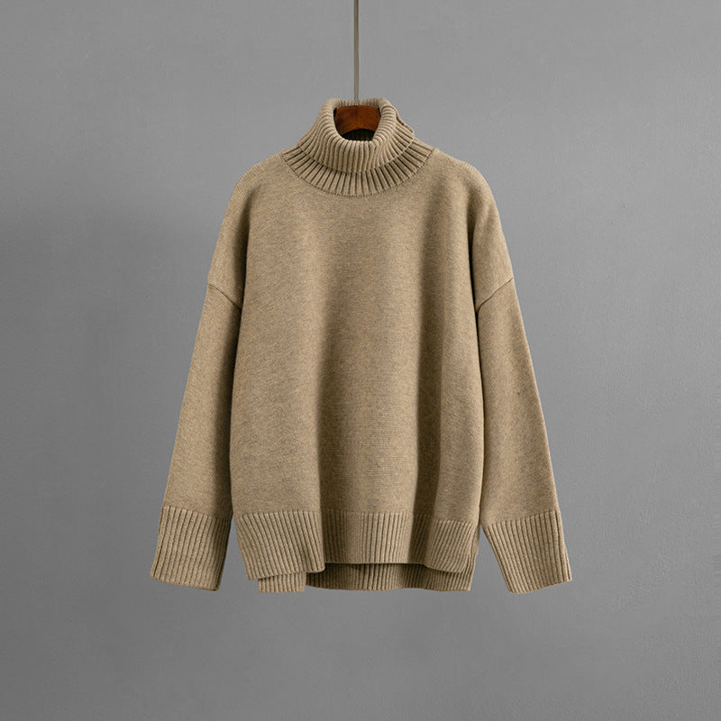 Image of Women's loose fit viscose turtleneck sweater