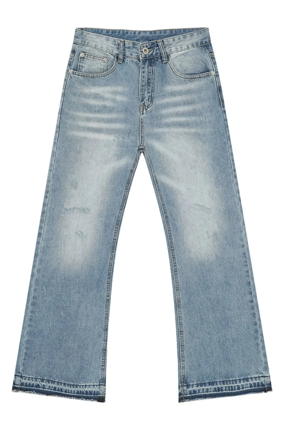 Image of Jeans holgados con bolsillos en tono medio