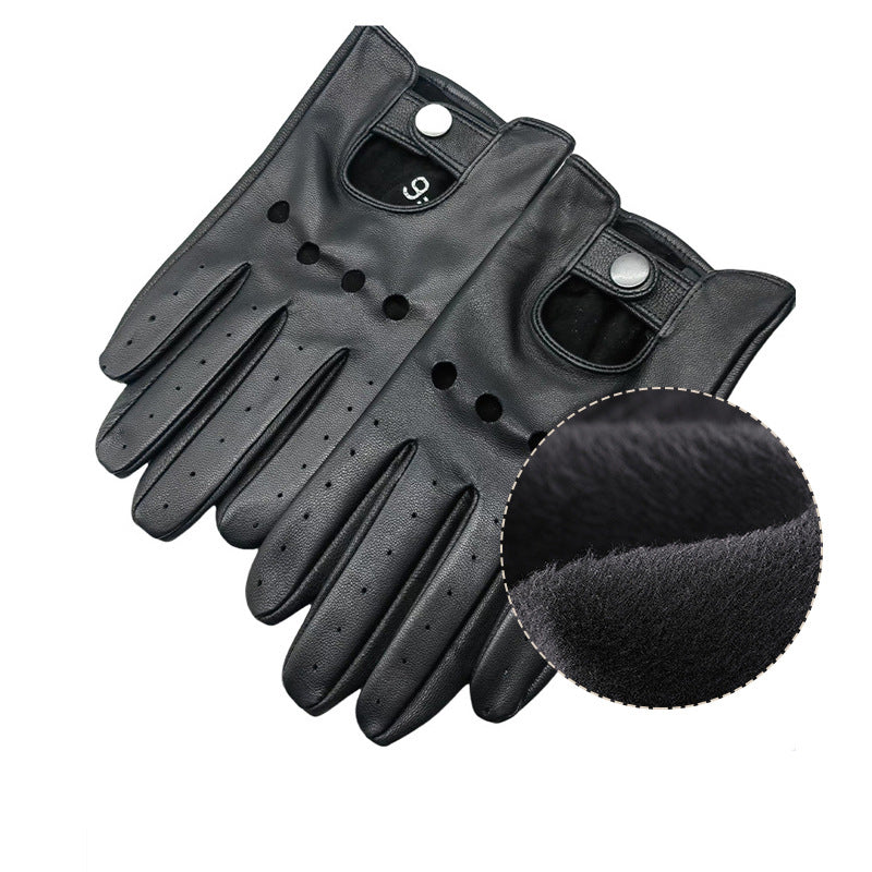 Men's goatskin leather driving gloves