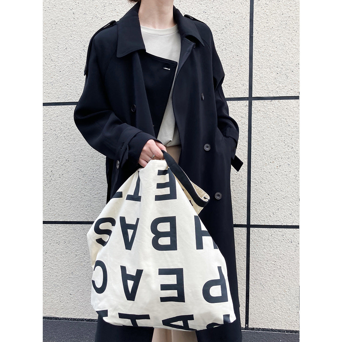 Image of Women's longline belted loose fit trench coat