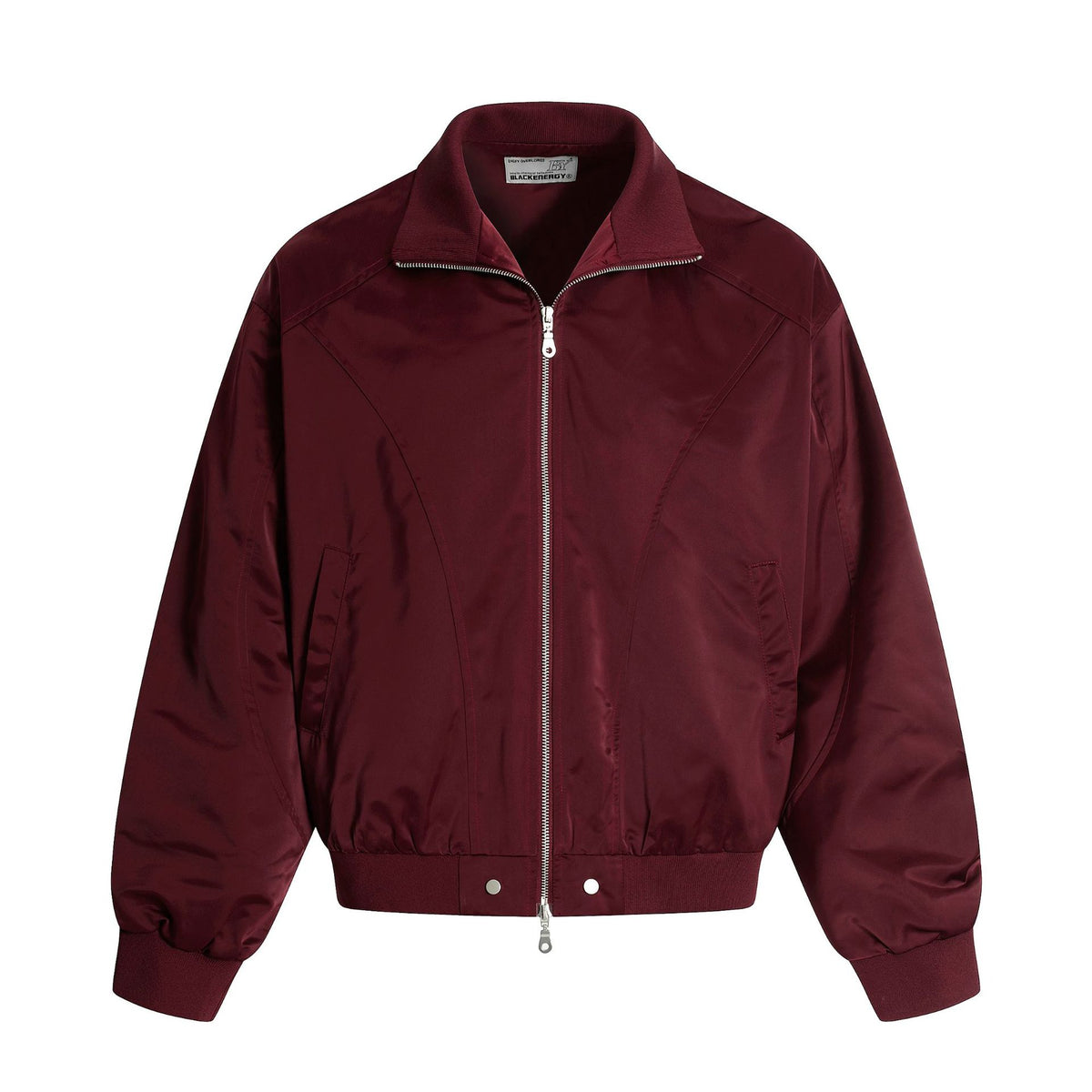 Chaqueta bomber de hombre con cremallera y diseño colorblock