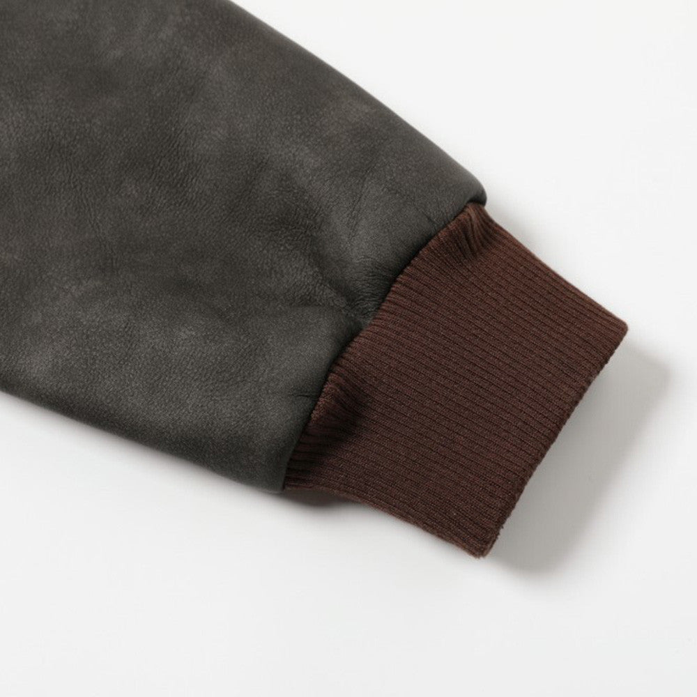 Image of Men's Brown Hooded Zip-Up Jacket