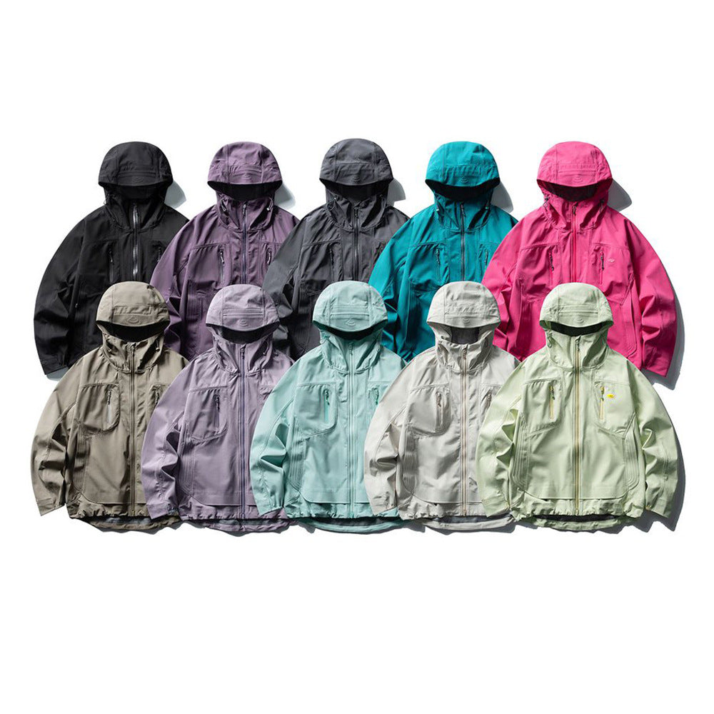 Image of Double-zip relaxed fit casual jacket