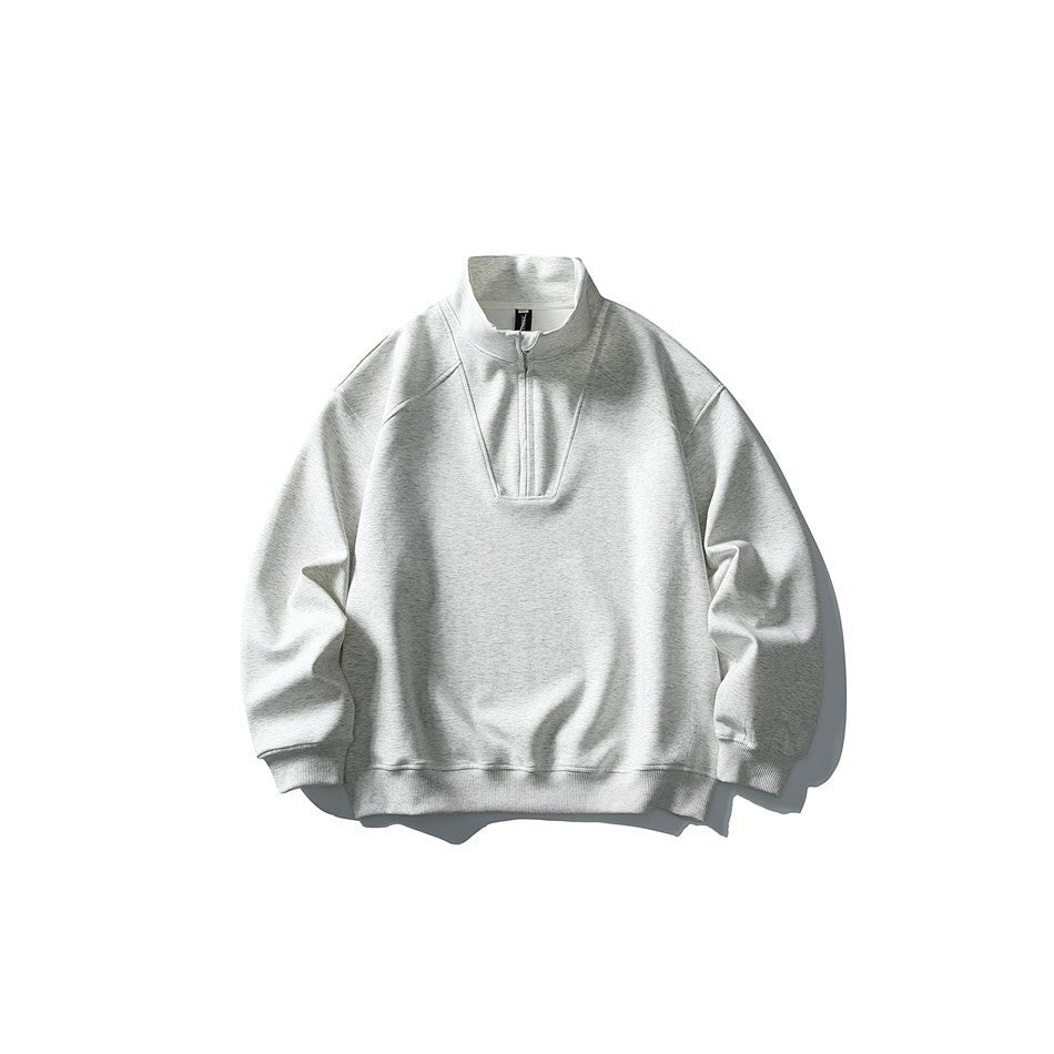 Men's relaxed fit hooded zip-up sweatshirt