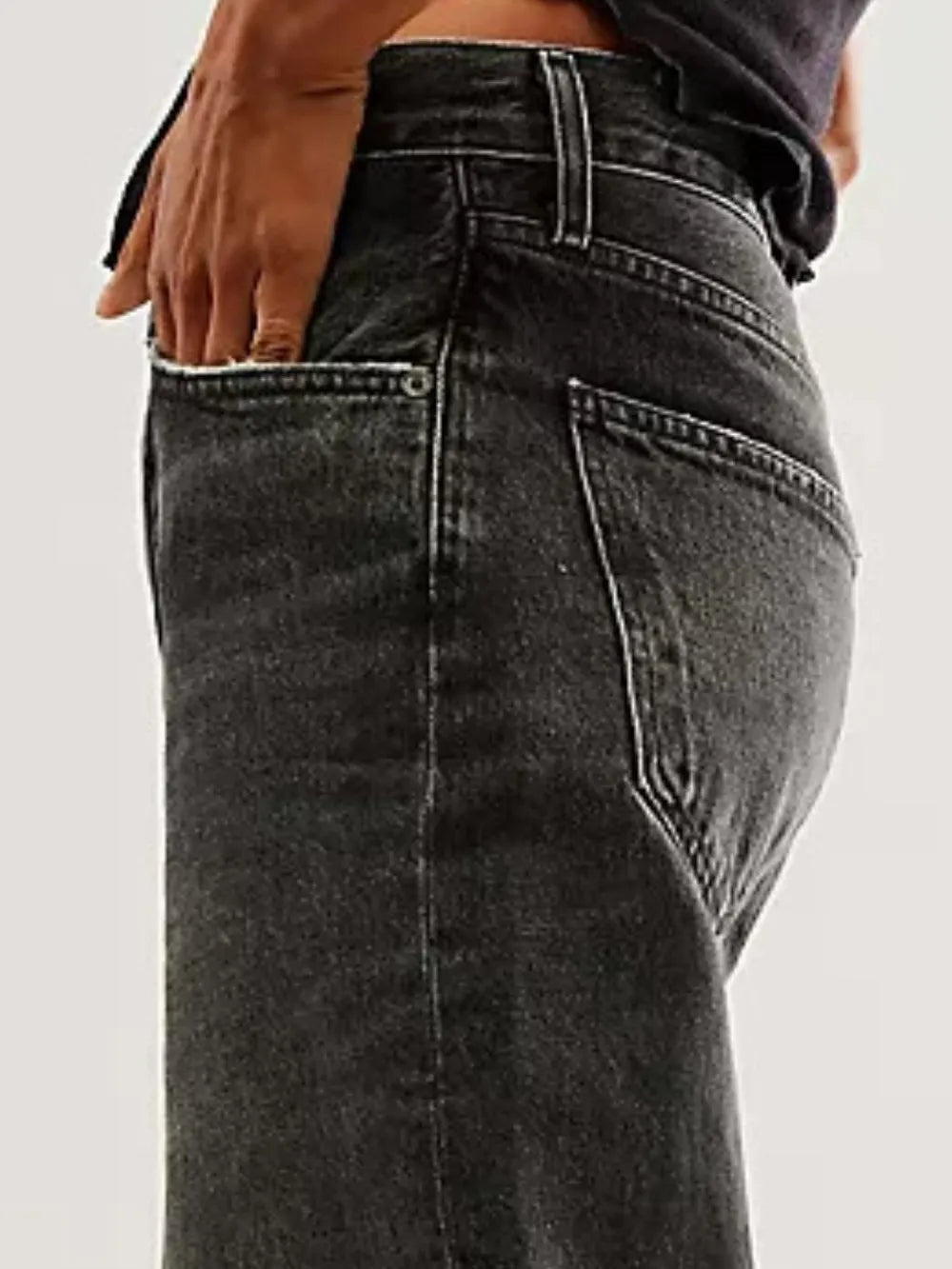 Image of Cuffed Pocket Jeans