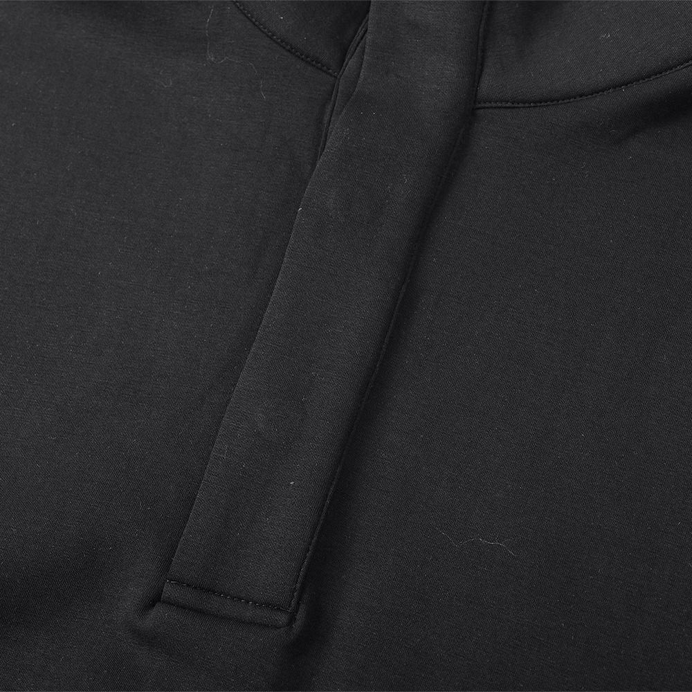 Image of Sudadera de corte holgado con media cremallera en mezcla de algodón