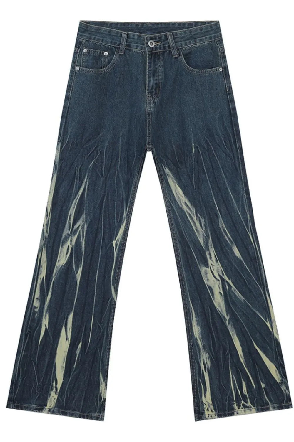Jeans con bolsillo estilo tie-dye