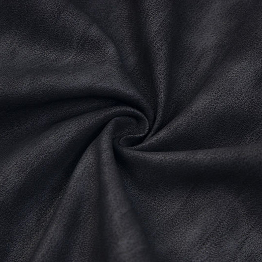 Image of Pilot-style leather-look zip-up jacket