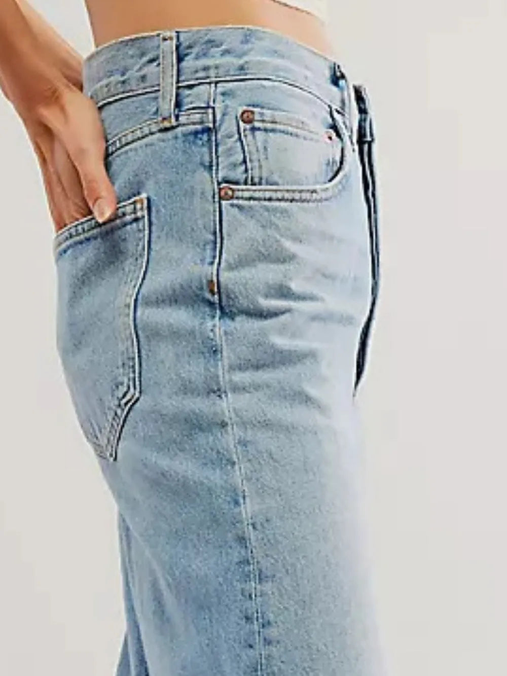 Image of Cuffed Pocket Jeans