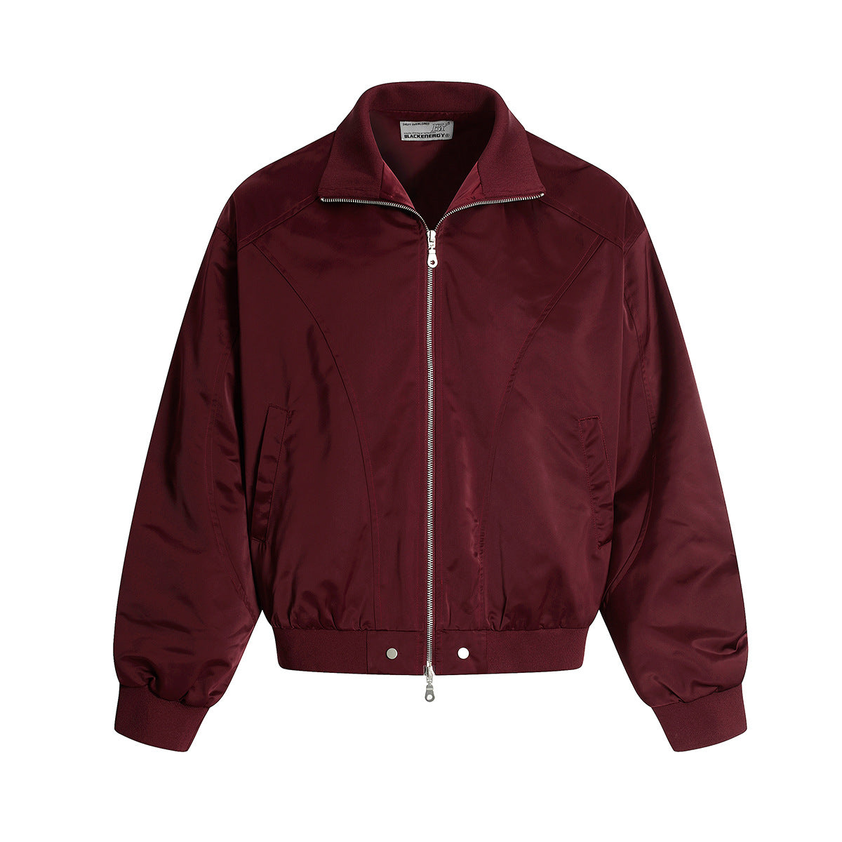 Chaqueta bomber de hombre con cremallera y diseño colorblock
