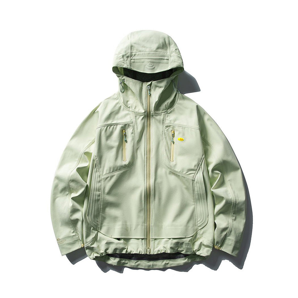 Image of Double-zip relaxed fit casual jacket