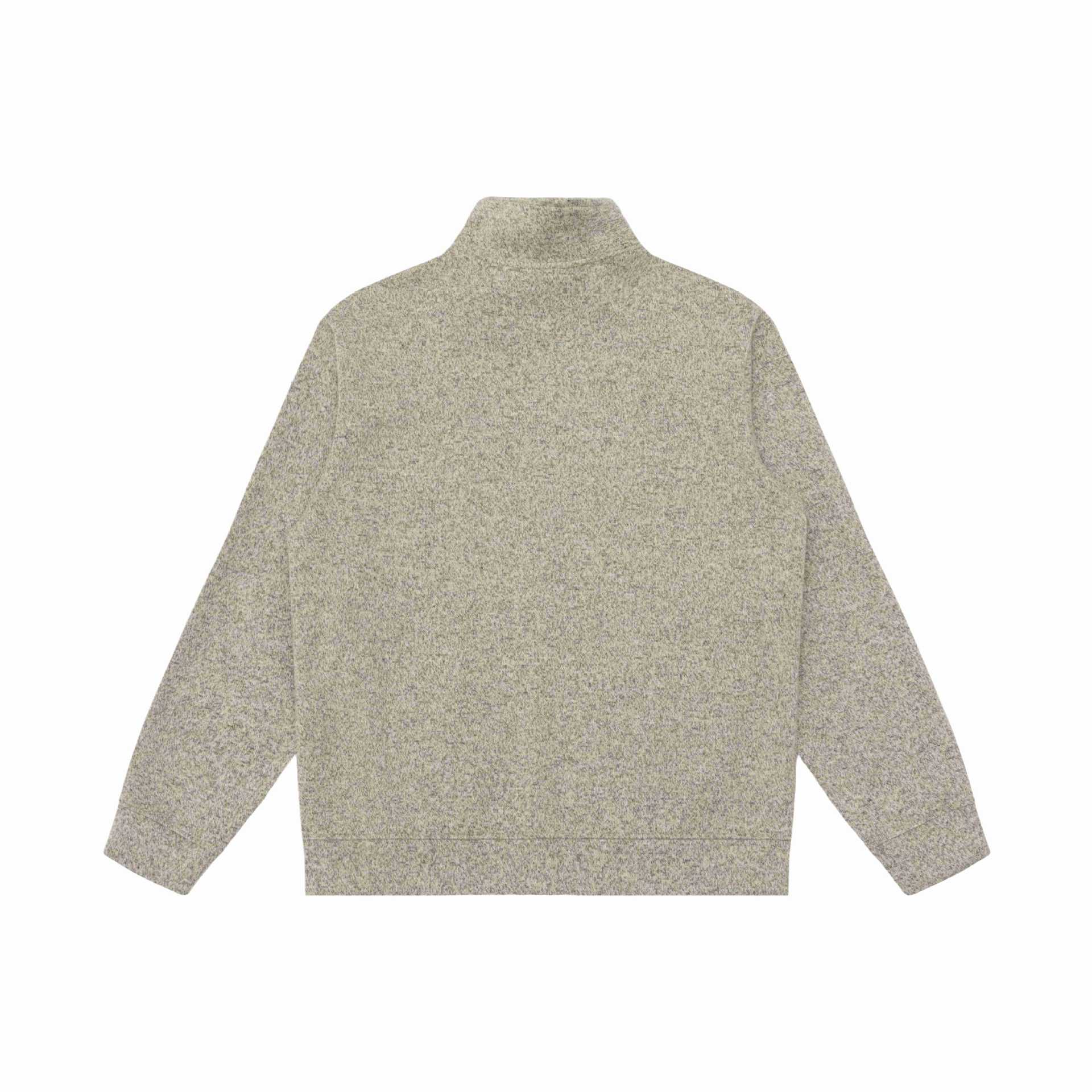 Image of Men's casual stand collar zip-up sweatshirt
